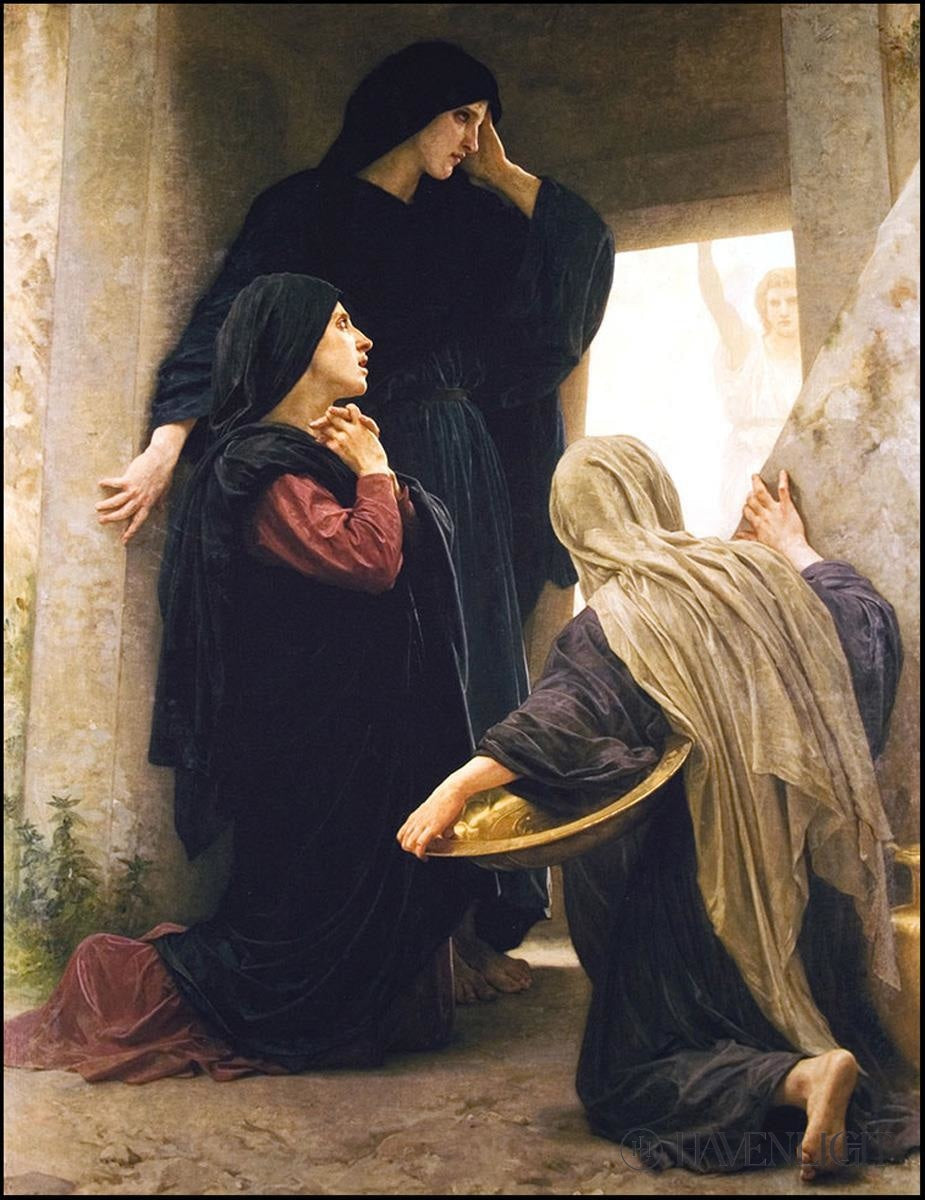 Women At The Tomb Open Edition Print / 13 X 10 On Board Art