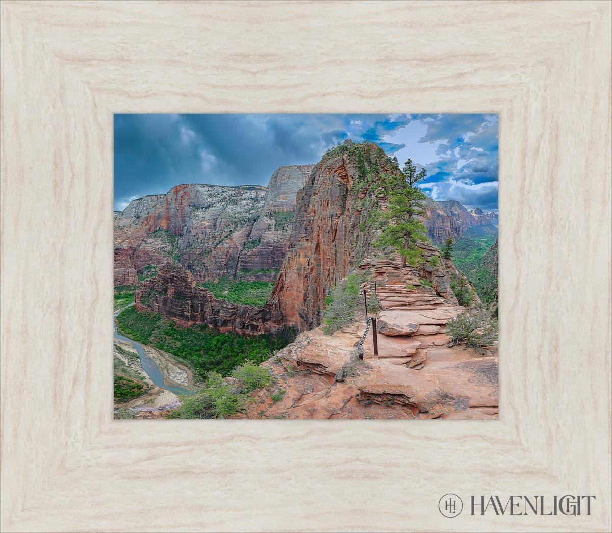 Zion National Park Utah. Angels Landing Panorama Open Edition Print / 8 X 10 Ivory 15 1/2 13 Art