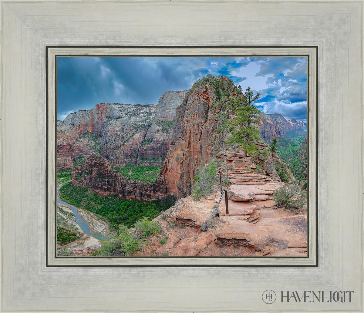 Zion National Park Utah. Angels Landing Panorama Open Edition Print / 8 X 10 Silver 14 1/4 12 Art