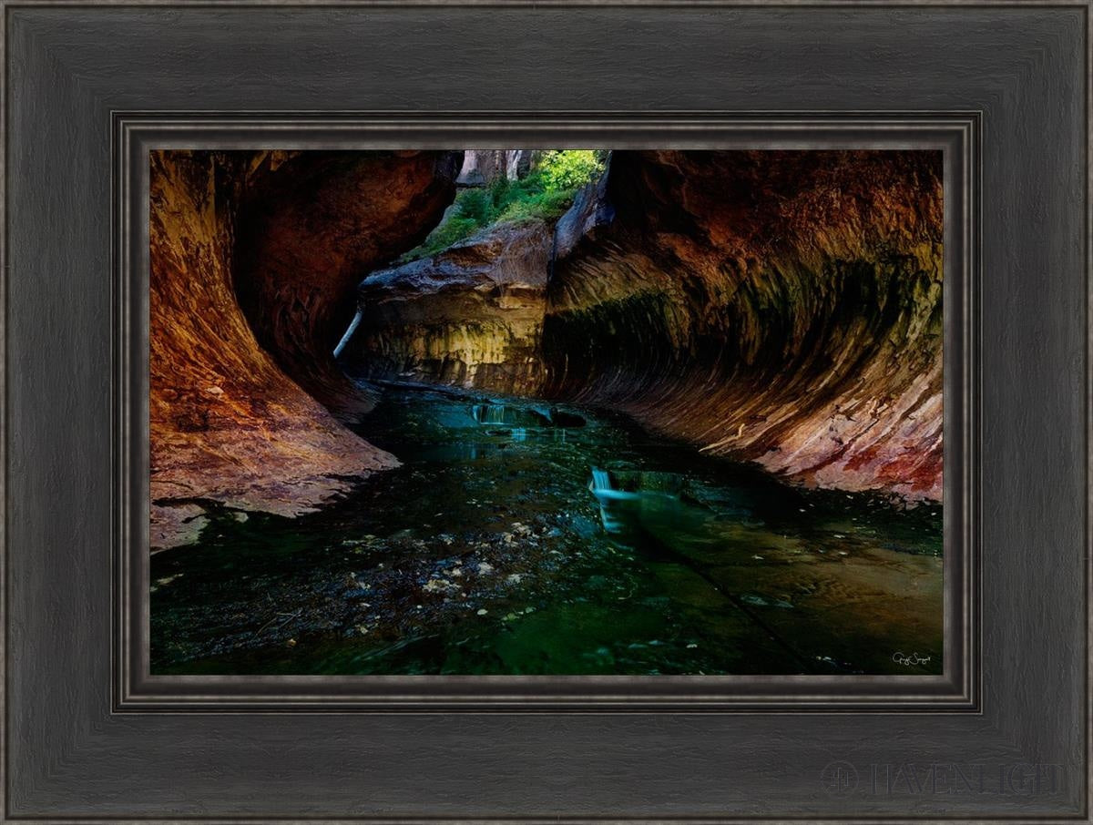 Zions Abyss Open Edition Canvas / 18 X 12 Black 24 1/2 Art