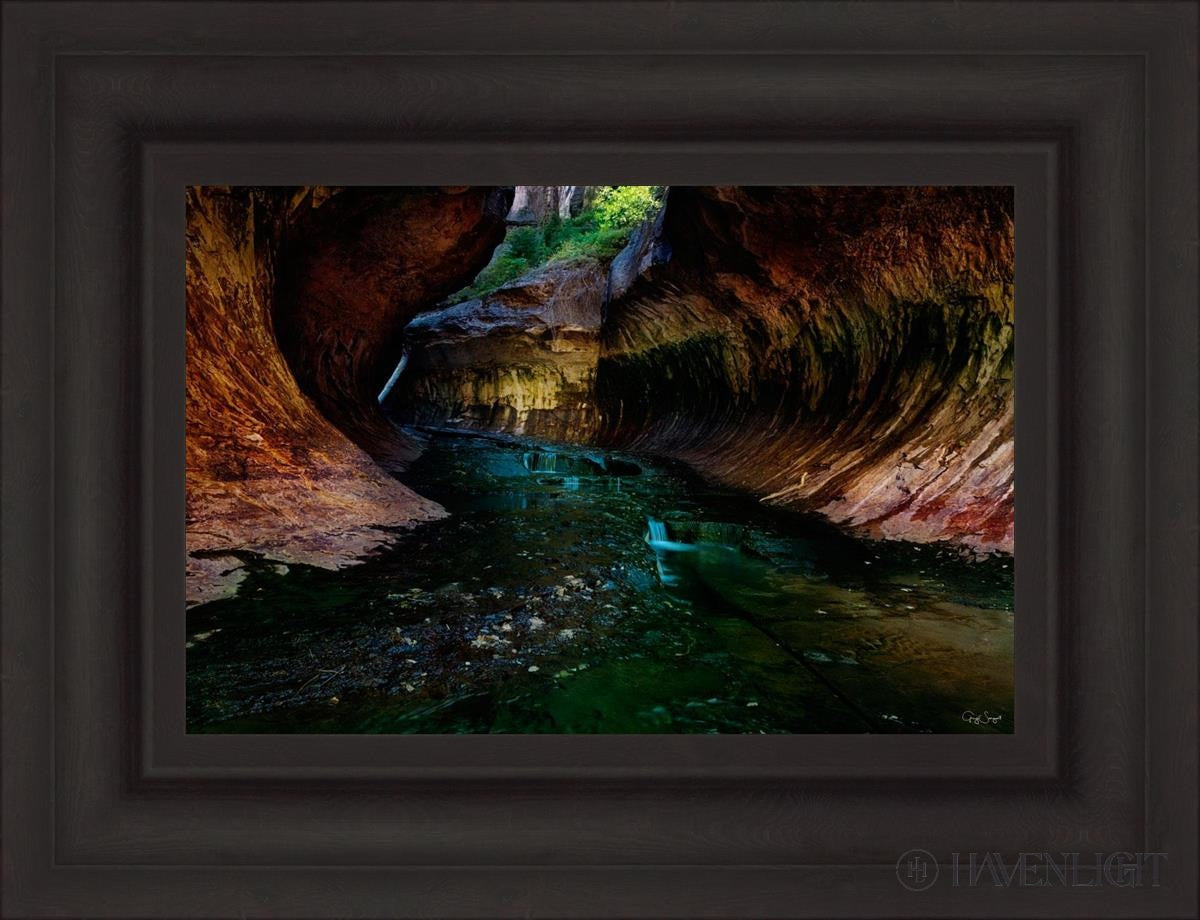 Zions Abyss Open Edition Canvas / 18 X 12 Brown 25 3/4 19 Art