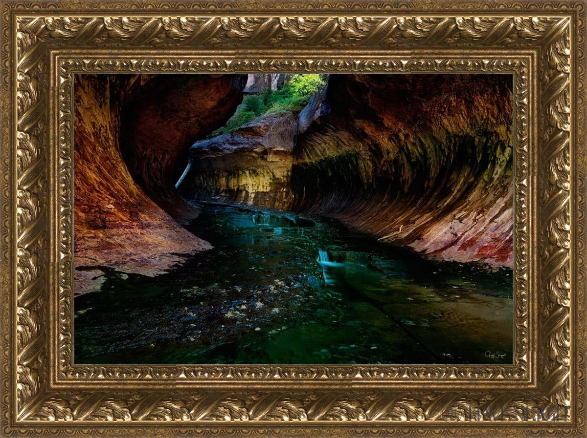 Zions Abyss Open Edition Canvas / 18 X 12 Gold 23 3/4 17 Art