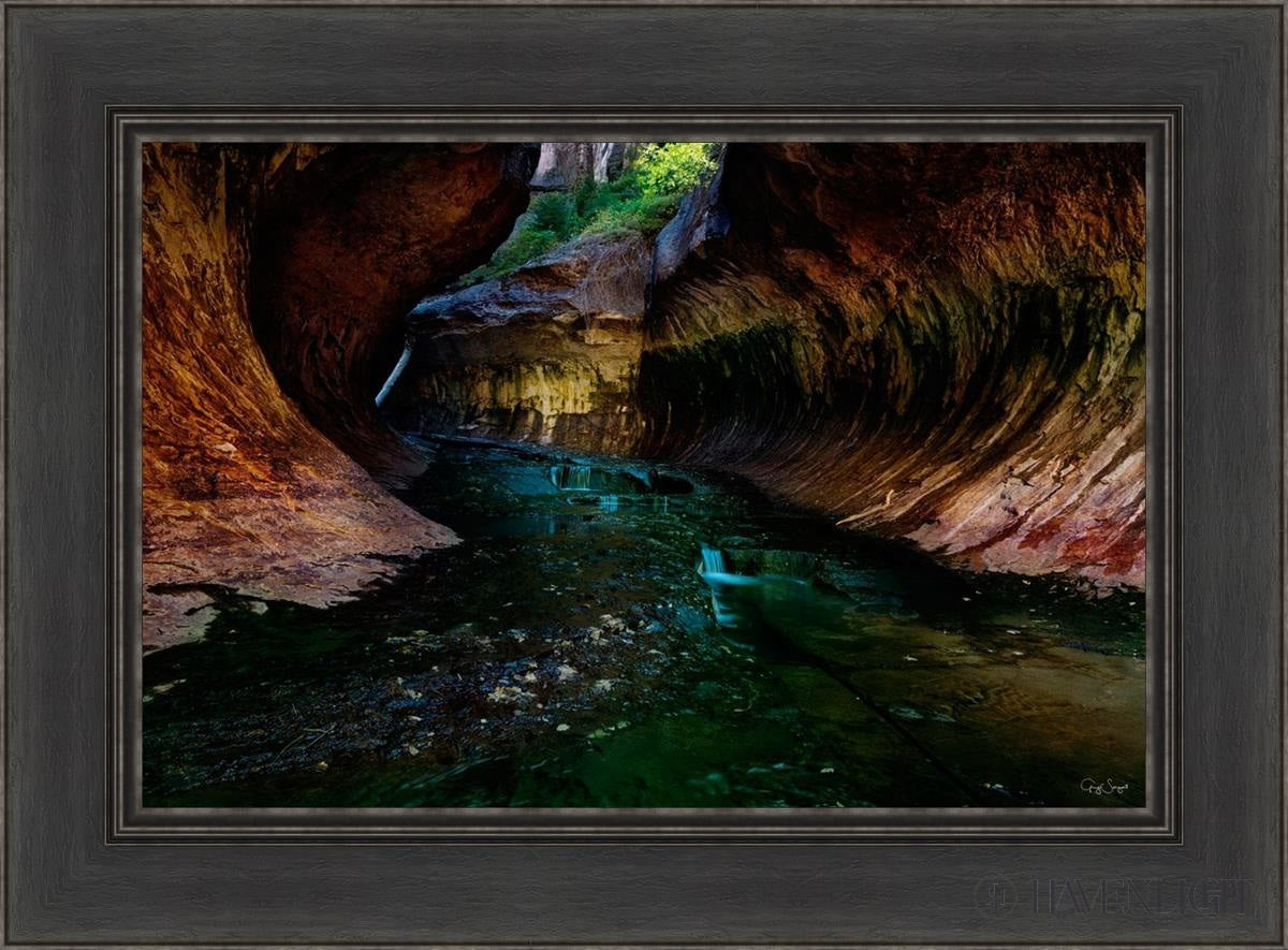Zions Abyss Open Edition Canvas / 24 X 16 Black 30 1/2 22 Art