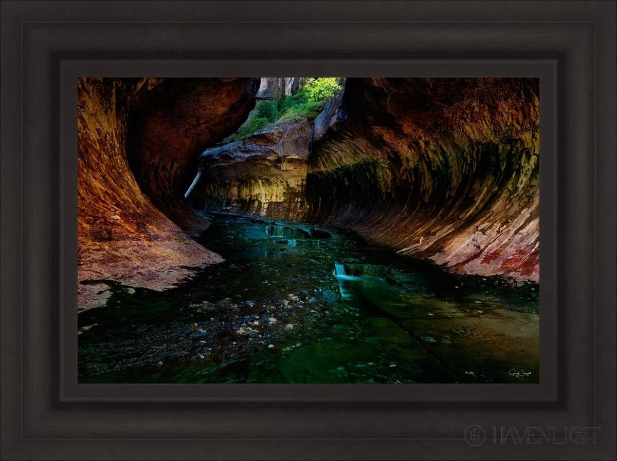 Zions Abyss Open Edition Canvas / 24 X 16 Brown 31 3/4 23 Art