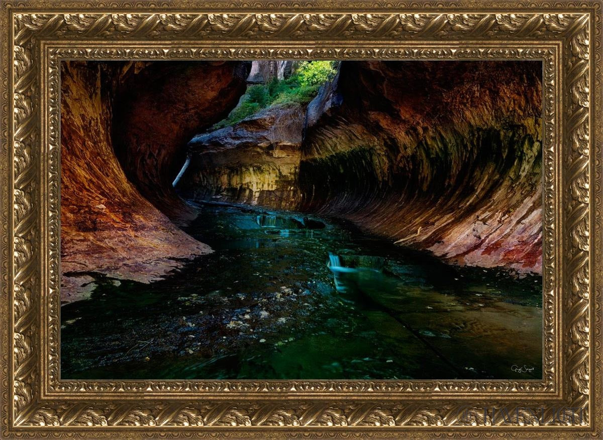 Zions Abyss Open Edition Canvas / 24 X 16 Gold 29 3/4 21 Art
