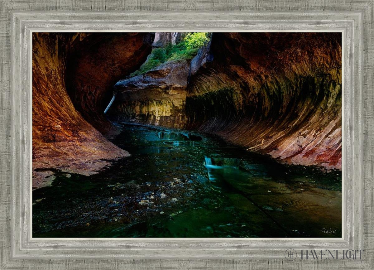 Zions Abyss Open Edition Canvas / 24 X 16 Silver 28 3/4 20 Art