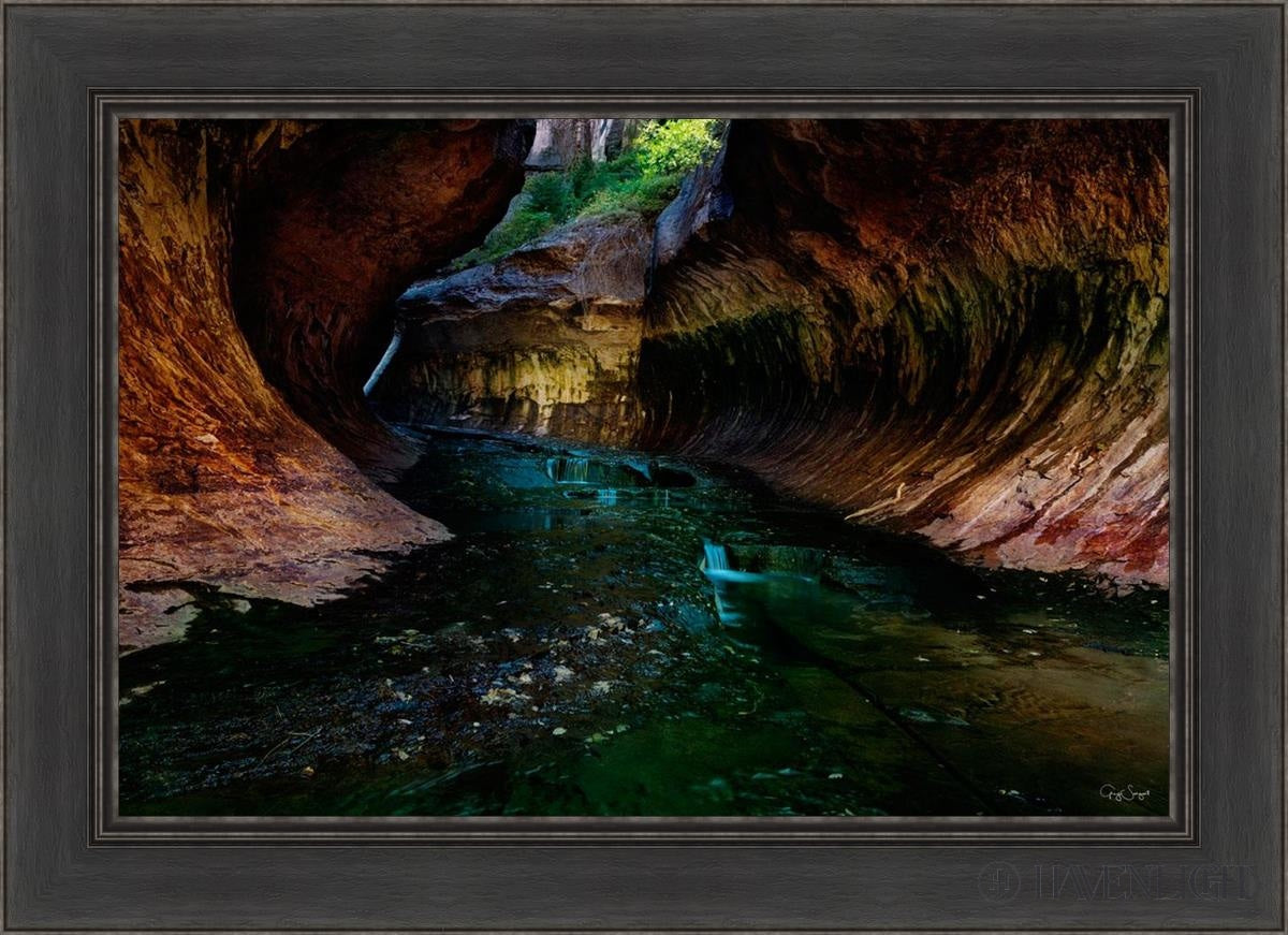 Zions Abyss Open Edition Canvas / 30 X 20 Black 36 1/2 26 Art