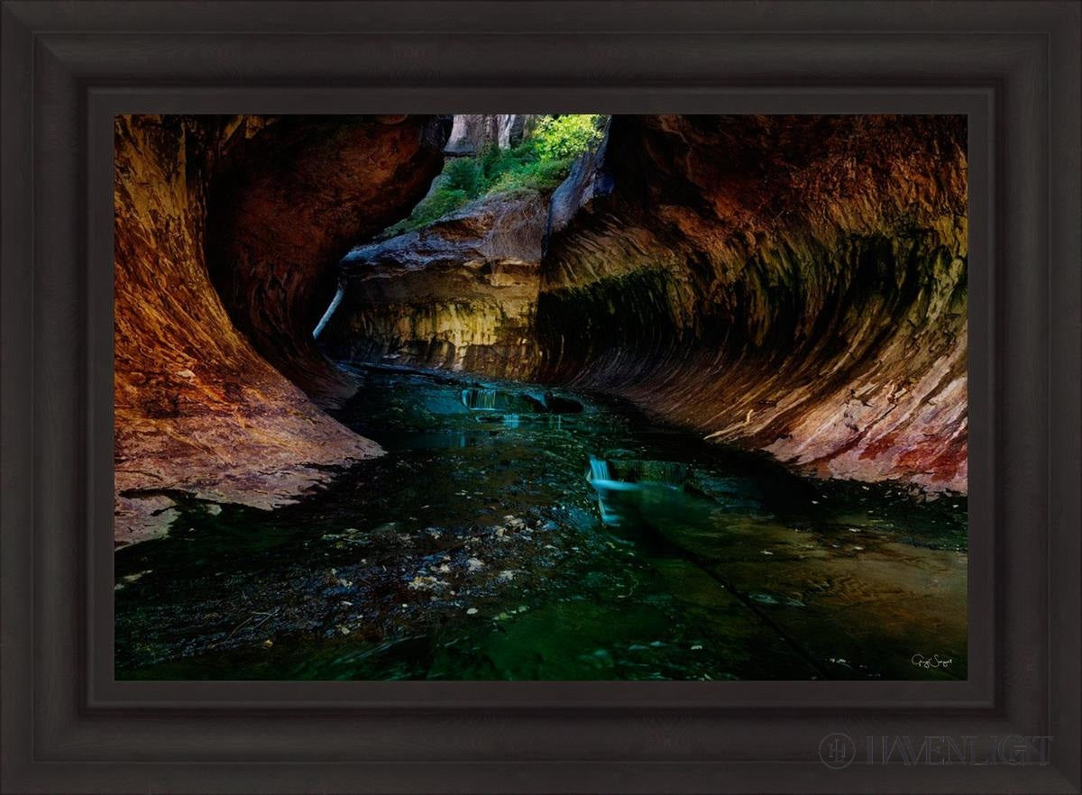 Zions Abyss Open Edition Canvas / 30 X 20 Brown 37 3/4 27 Art