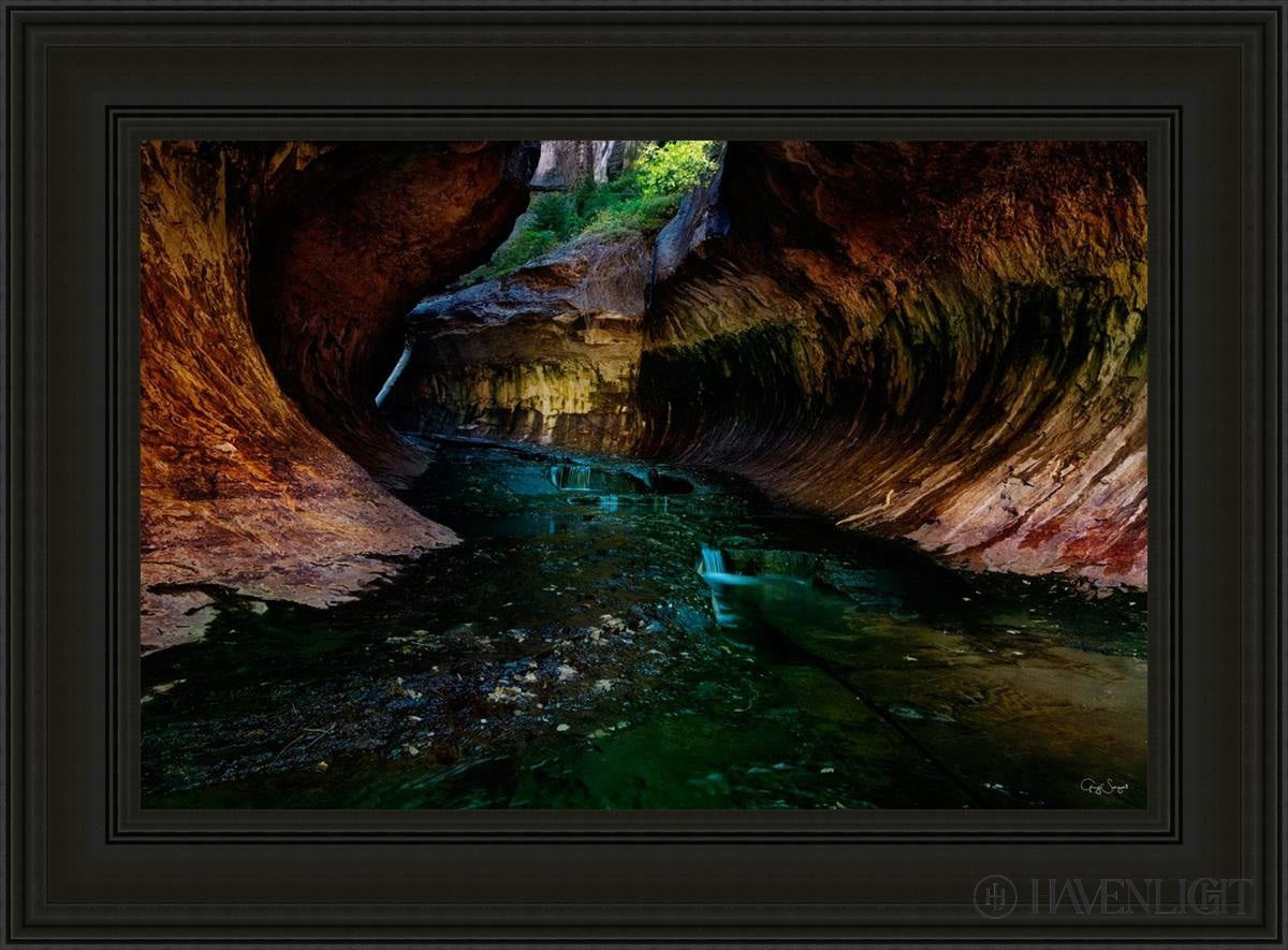 Zions Abyss Open Edition Canvas / 36 X 24 Black 45 3/4 33 Art