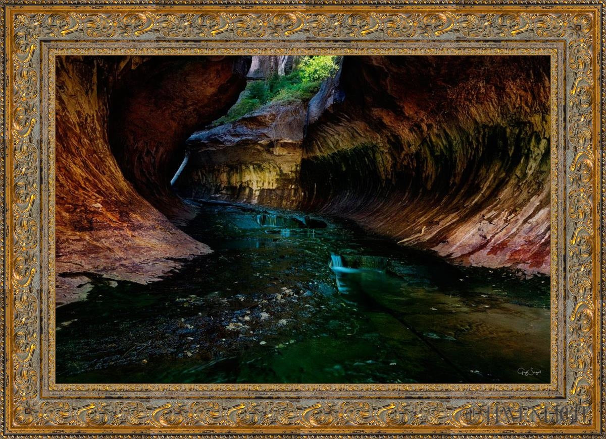 Zions Abyss Open Edition Canvas / 36 X 24 Gold 43 3/4 31 Art