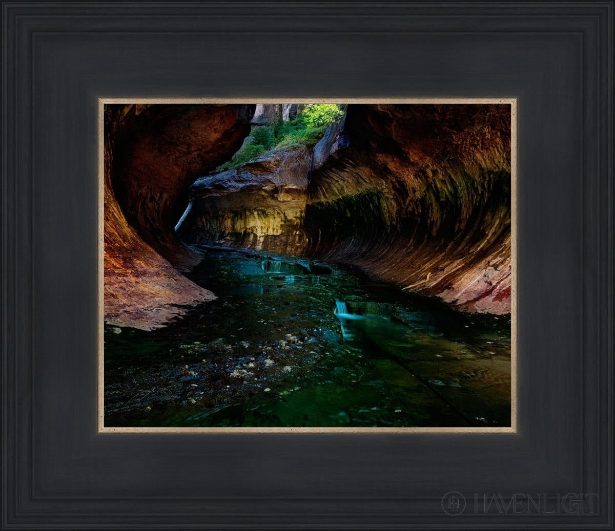 Zions Abyss Open Edition Print / 10 X 8 Black 14 3/4 12 Art