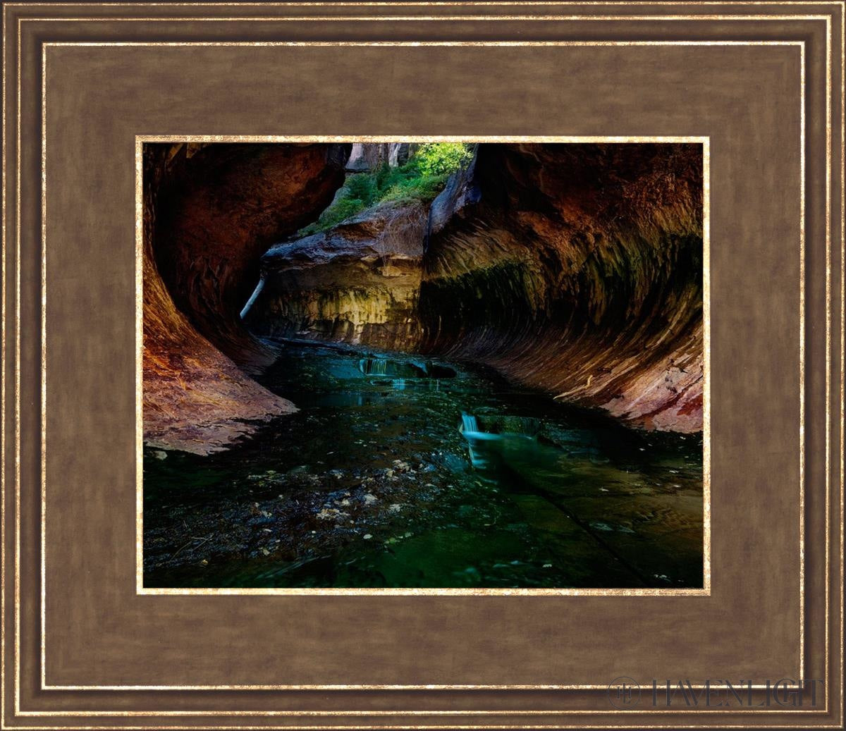 Zions Abyss Open Edition Print / 10 X 8 Gold 14 3/4 12 Art