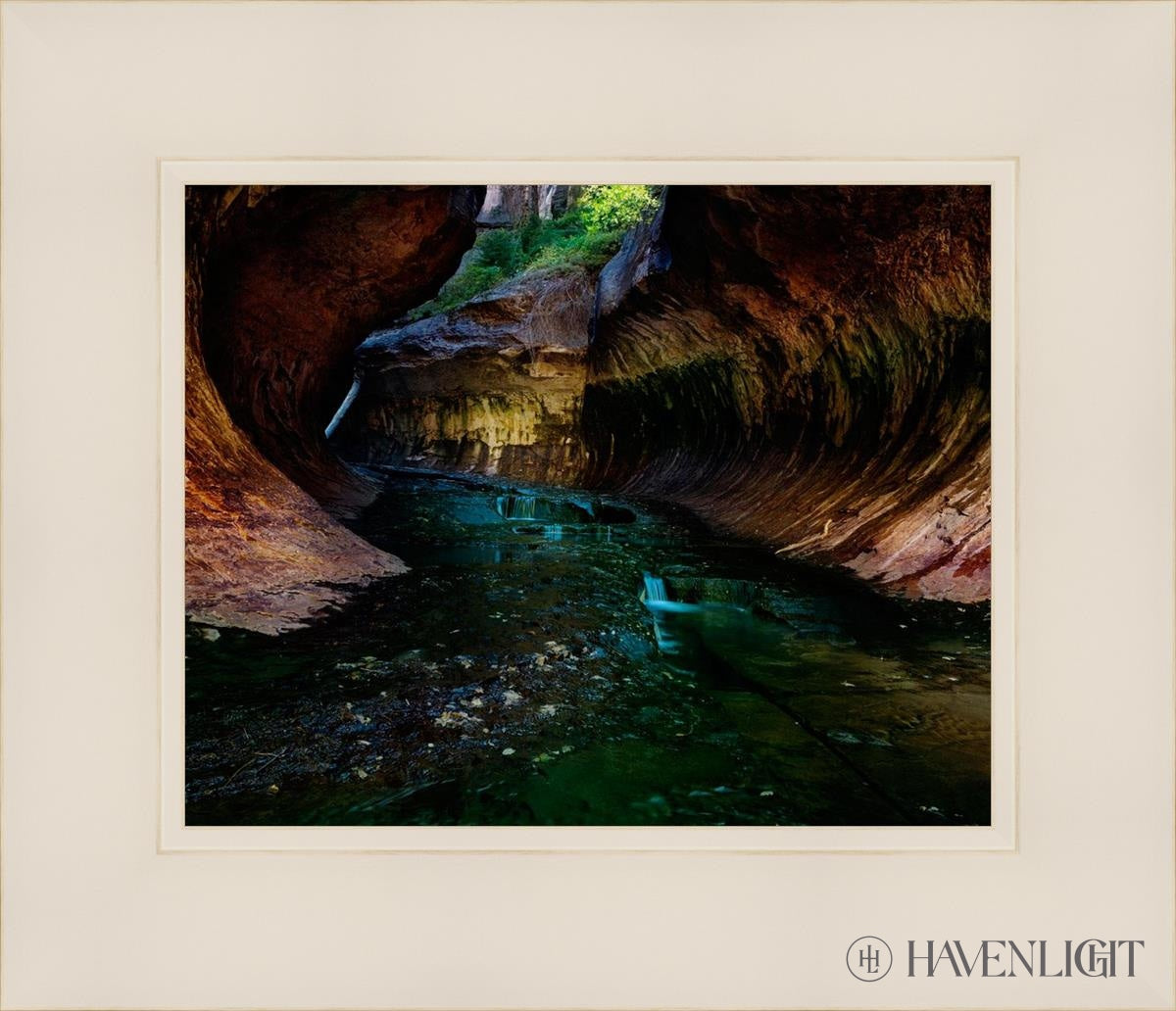 Zions Abyss Open Edition Print / 10 X 8 White 14 1/4 12 Art