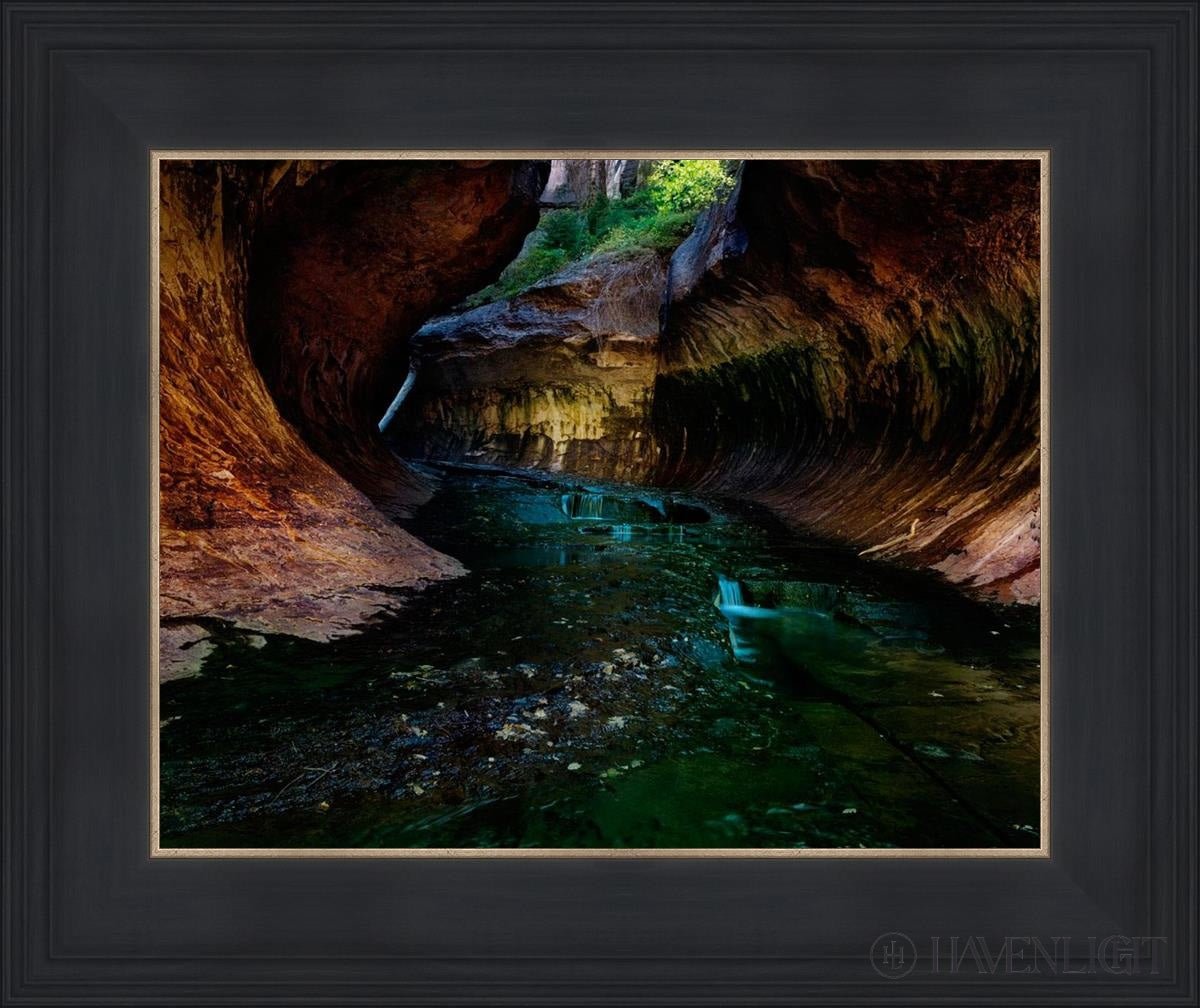 Zions Abyss Open Edition Print / 14 X 11 Black 18 3/4 15 Art