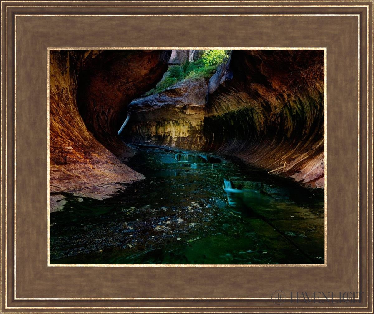 Zions Abyss Open Edition Print / 14 X 11 Gold 18 3/4 15 Art