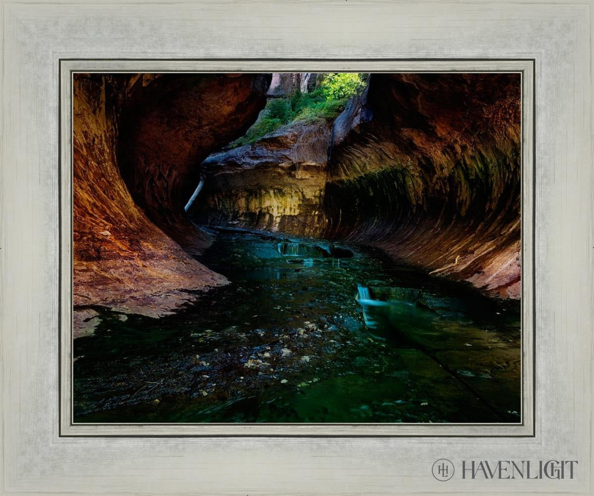 Zions Abyss Open Edition Print / 14 X 11 Silver 18 1/4 15 Art