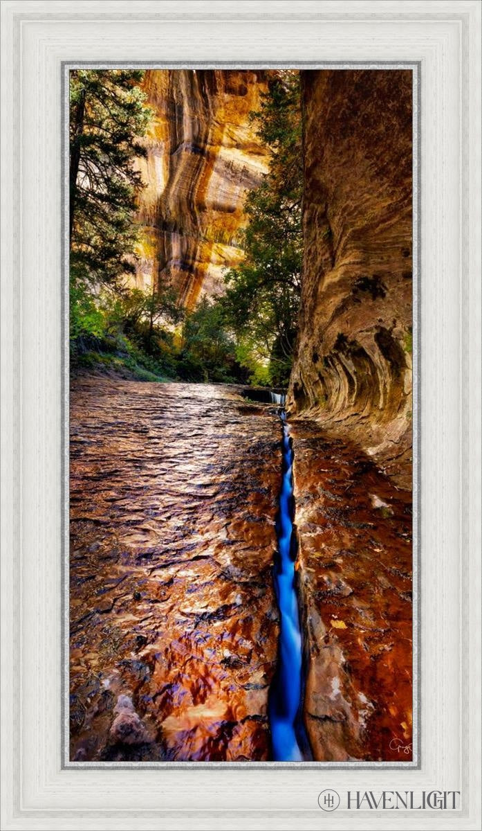 Zions Fissure Open Edition Canvas / 15 X 30 White 20 3/4 35 Art