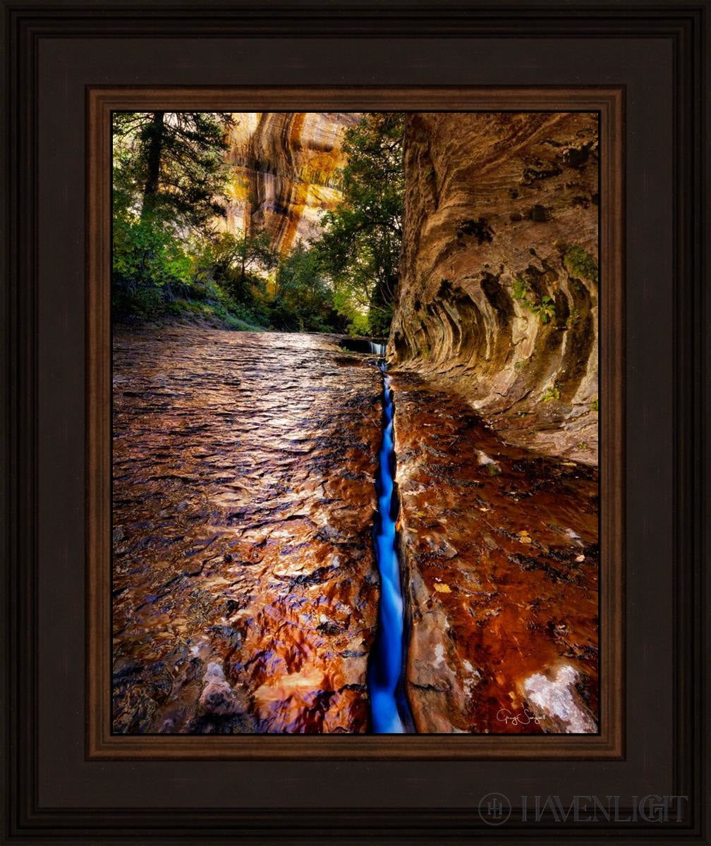 Zions Fissure Open Edition Print / 11 X 14 Brown 15 3/4 18 Art