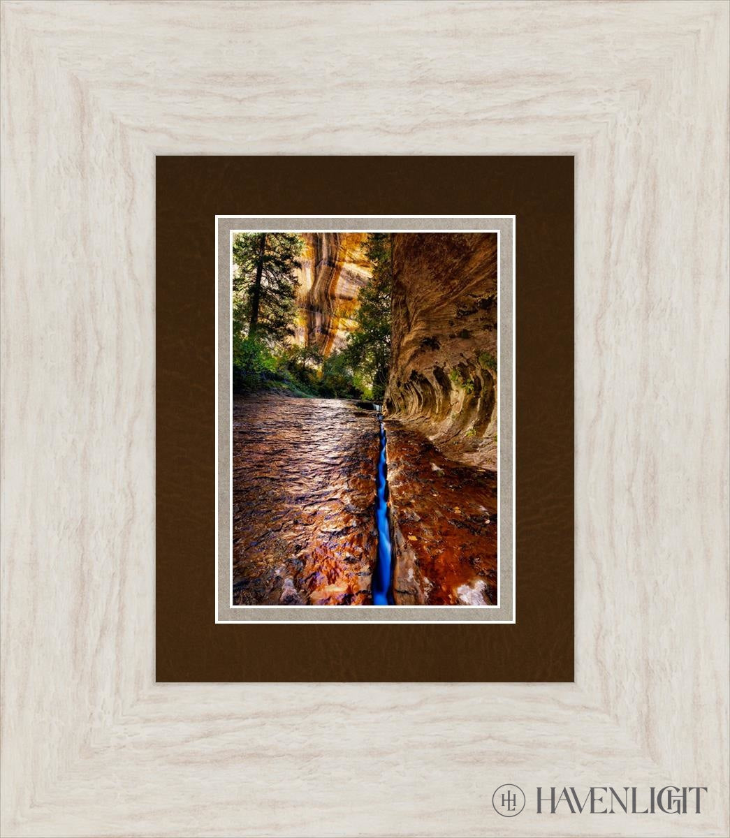 Zions Fissure Open Edition Print / 5 X 7 Ivory 13 1/2 15 Art