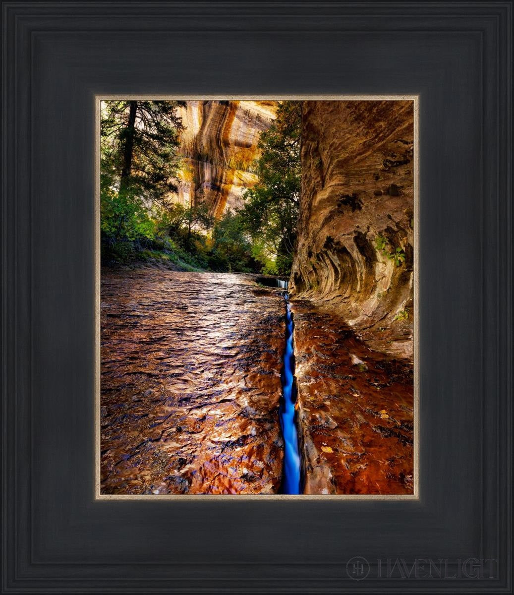 Zions Fissure Open Edition Print / 8 X 10 Black 12 3/4 14 Art